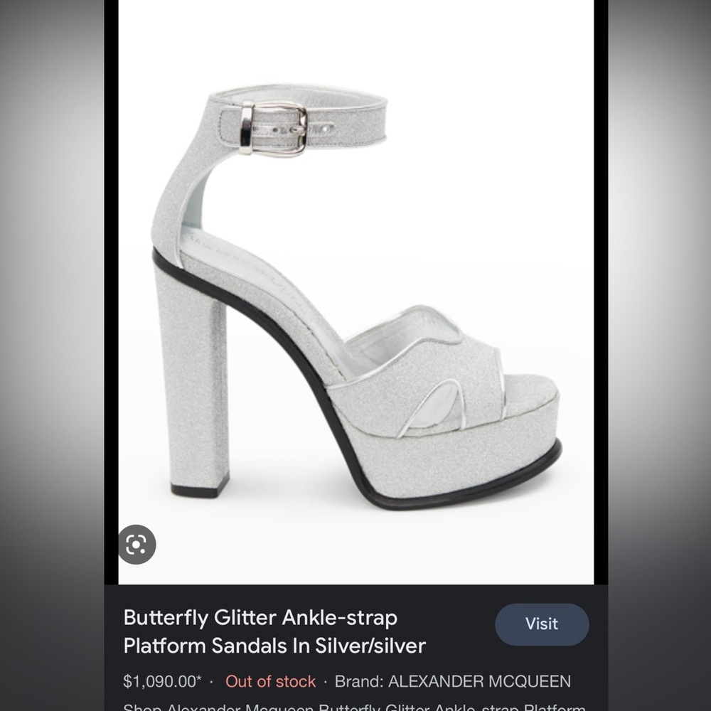 Brand new authentic Alexander McQueen platform heels (size 38) very comfortable